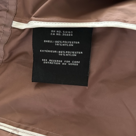 Cole Haan Mauve Packable Hooded Anorack Rain Jacket Small - Picture 5 of 12
